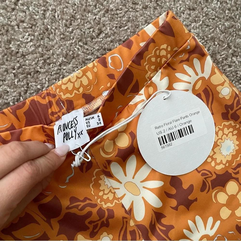 Retro floral flare pants - Picture 2 of 3